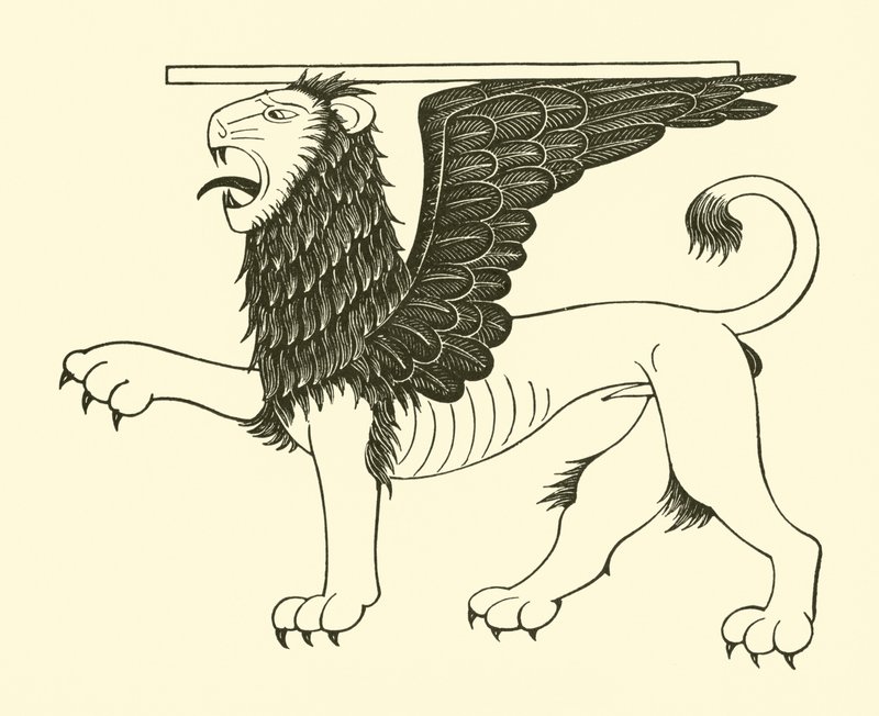 Der Löwe von St. Markus von Eric Gill