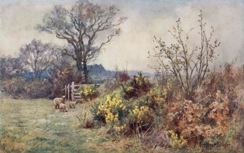 Das Feld und die Herde von Ernest Benger or Berenger
