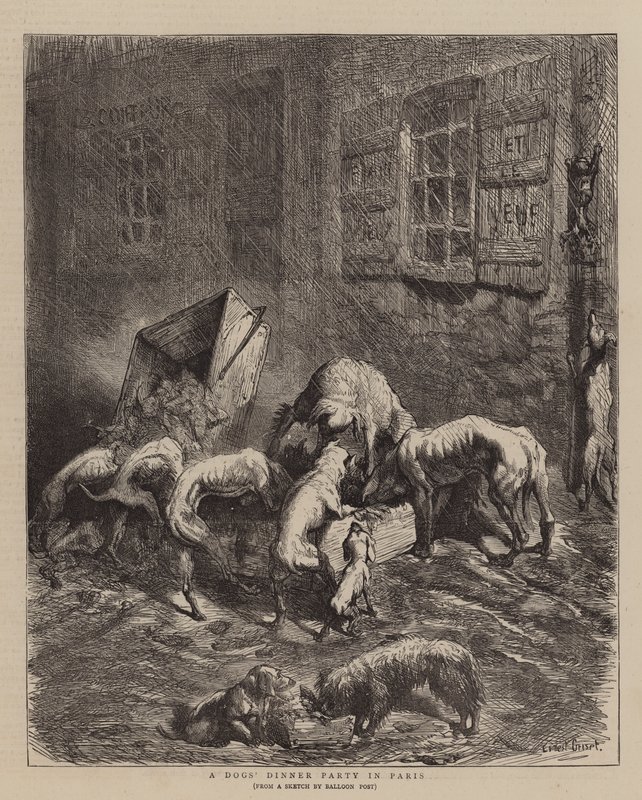 Ein Hundedinner in Paris von Ernest Henry Griset