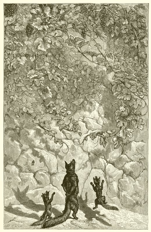 Der Fuchs und die Trauben von Ernest Henry Griset
