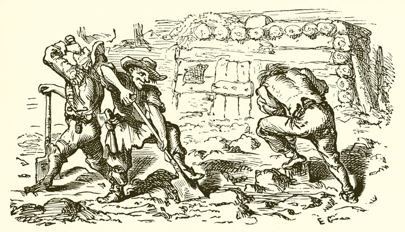 Der Landmann und seine Söhne von Ernest Henry Griset