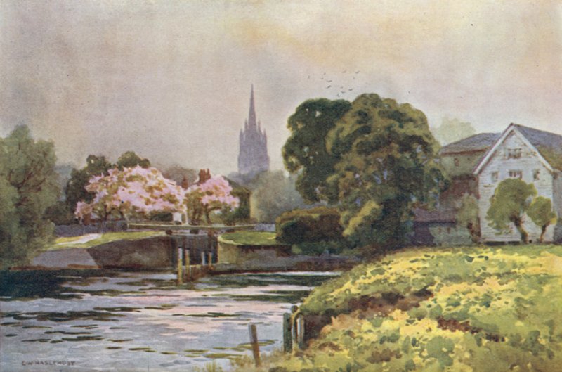 Marlow Schleuse von Ernest William Haslehust
