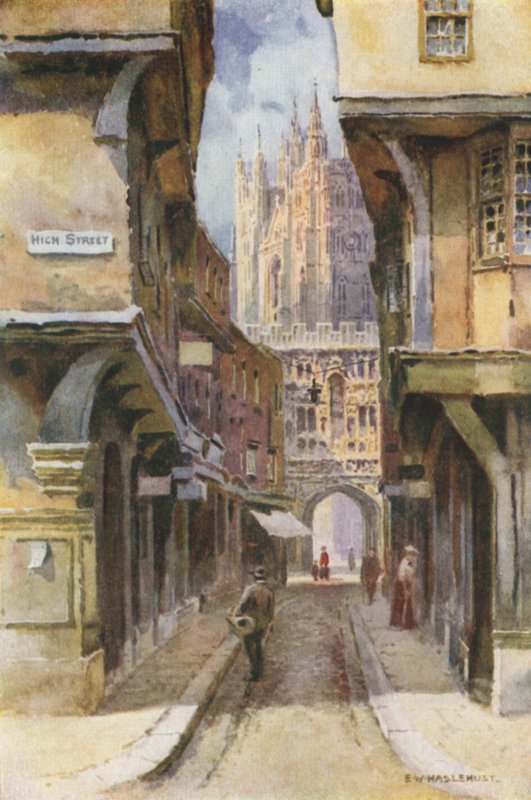 Mercery Lane von Ernest William Haslehust