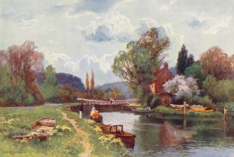 Themse: Hurley Lock von Ernest William Haslehust