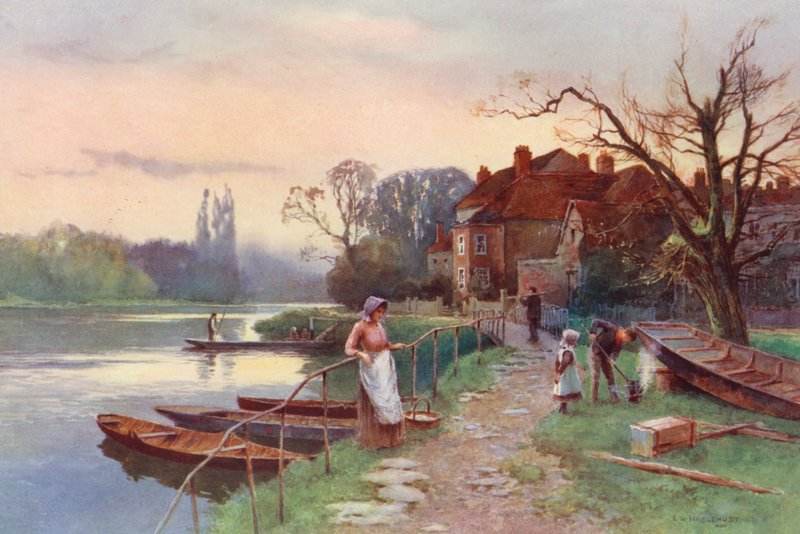 Themse: In der Nähe von Staines von Ernest William Haslehust