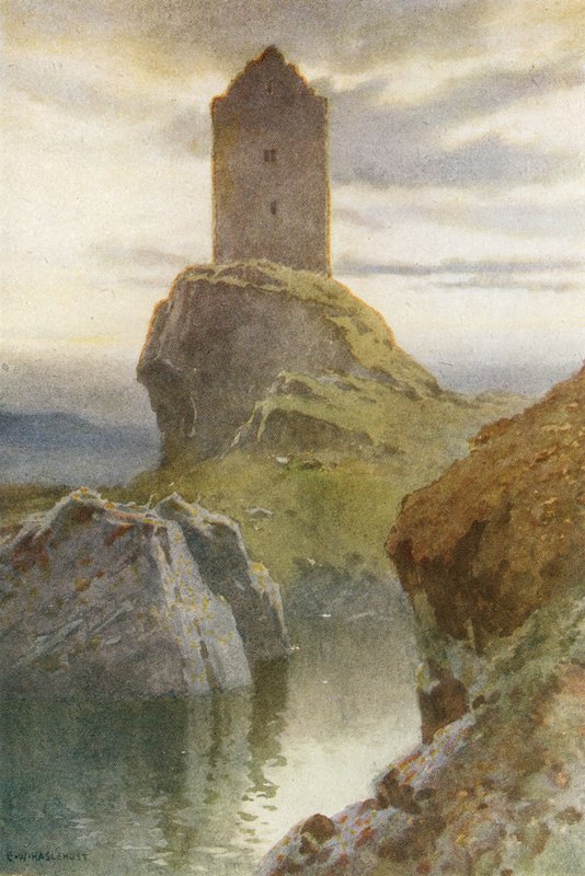 Smailholm Tower von Ernest William Haslehust