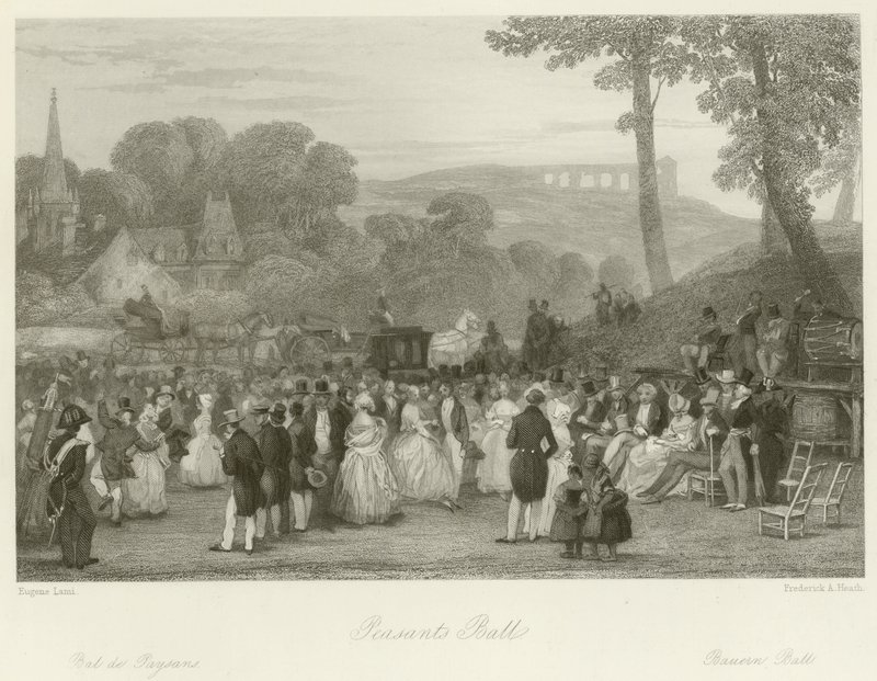 Bauernball von Eugene Louis Lami