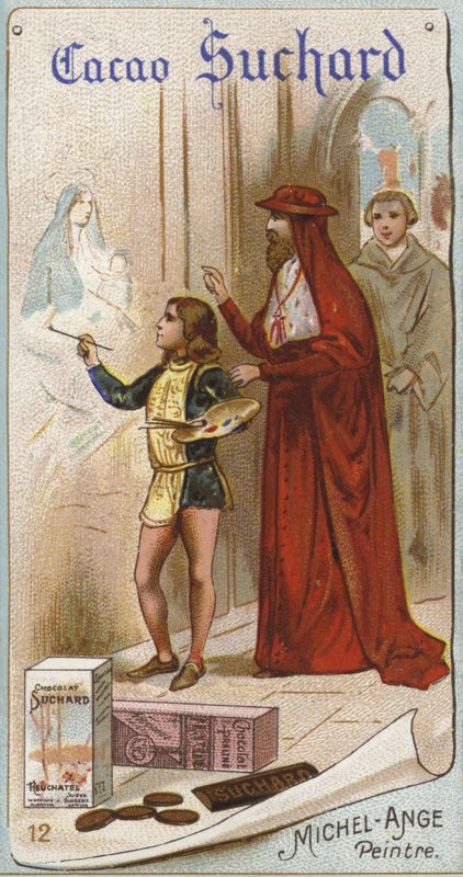 Michelangelo, italienischer Künstler, als Kind von European School