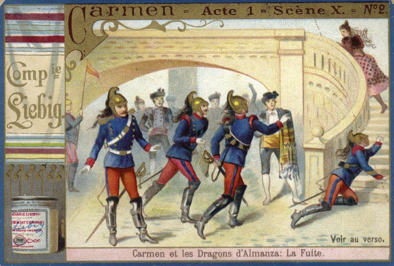 Szene aus Carmen, von Georges Bizet von European School