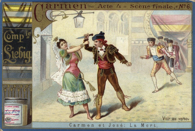 Szene aus Carmen, von Georges Bizet von European School