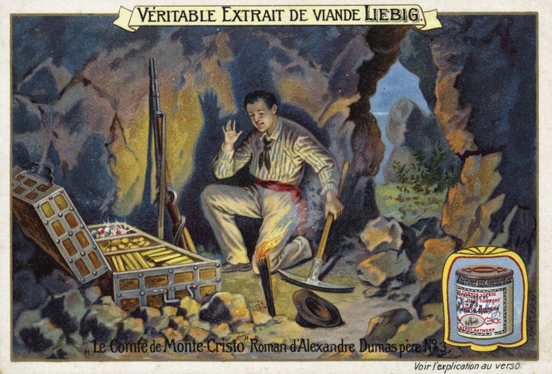 Szene aus Der Graf von Monte Cristo, von Alexandre Dumas von European School