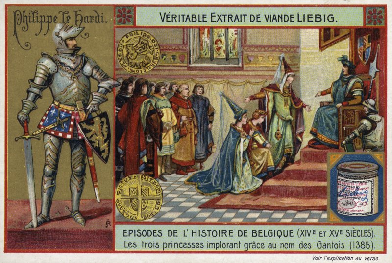Die drei Prinzessinnen bitten um Gnade für das Volk von Gent, 1385 von European School