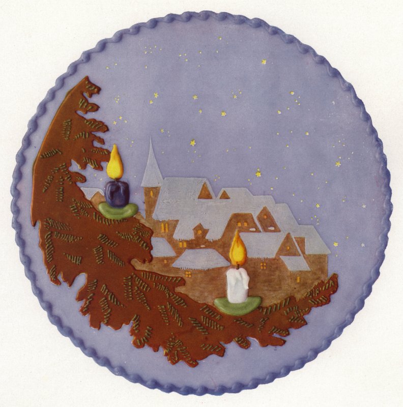 Weihnachtskuchen mit Nachtszene (Foto) von European Photographer