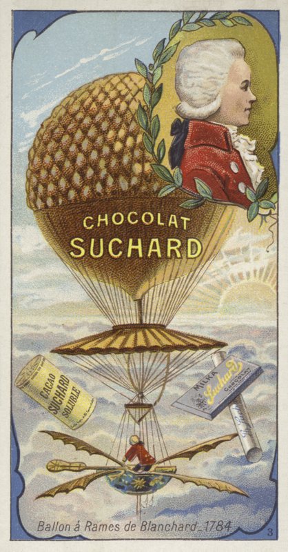 Blanchards Ballon mit Rudern, 1784 von European School