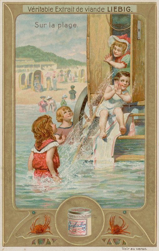 Kinder in einer Badeanstalt von European School