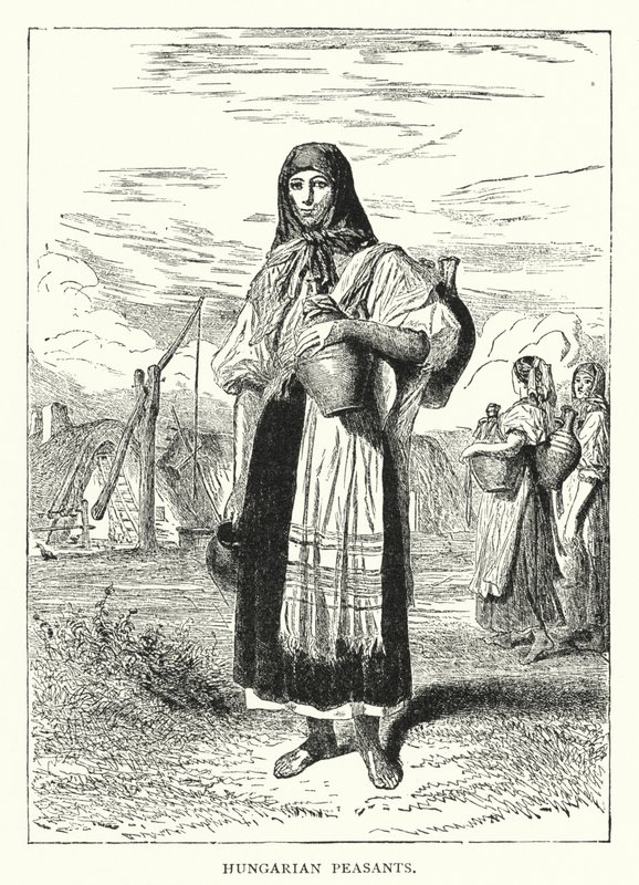 Ungarische Bauern von European School