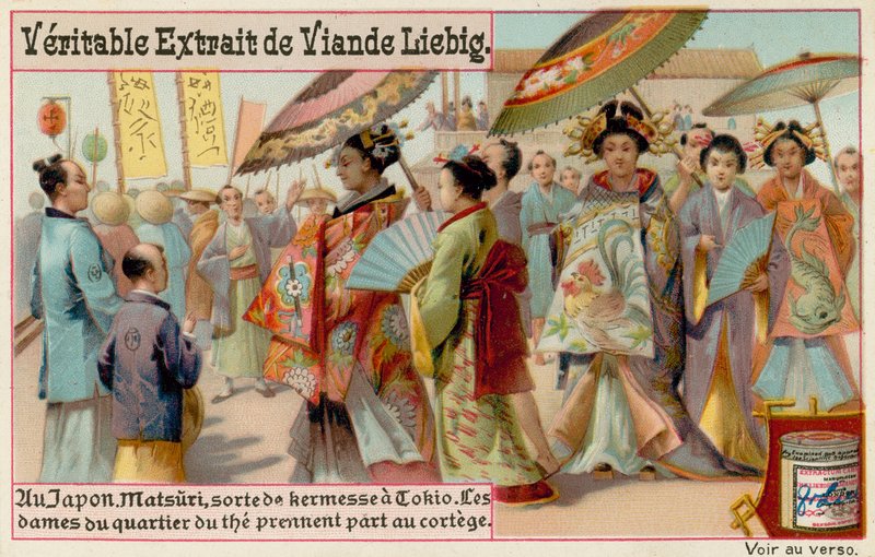 Japanische Frauen beim Matsuri von European School