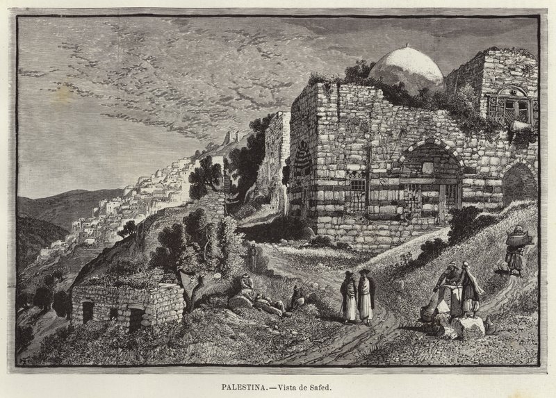 Palästina, Blick auf Safed von European School