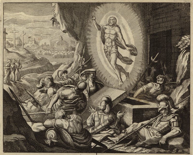 Auferstehung Jesu Christi (Gravur) von European School