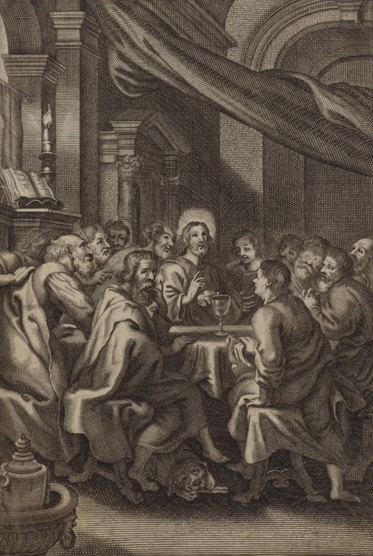 Das letzte Abendmahl (Stich) von European School