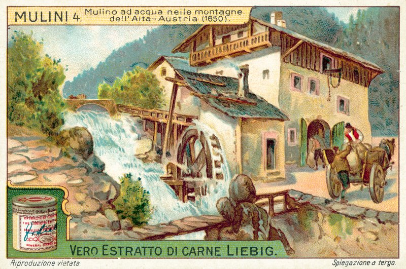 Wassermühle in den Bergen Oberösterreichs von European School