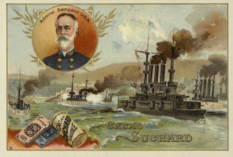 William Sampson, amerikanischer Admiral, Spanisch-Amerikanischer Krieg, 1898 von European School