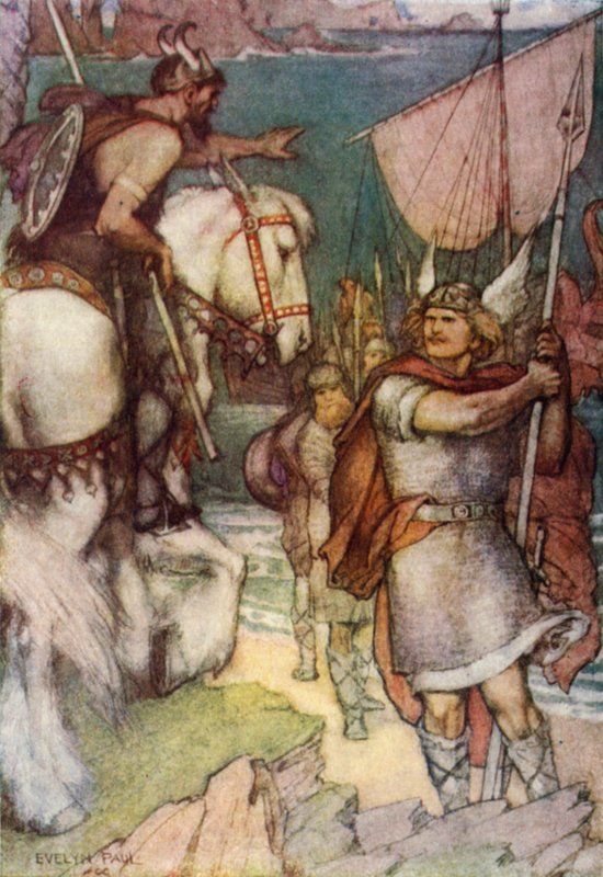 Der Wächter fordert Beowulf heraus von Evelyn Paul
