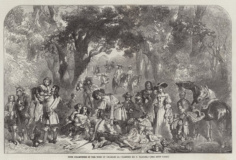 Fete Champetre zur Zeit von Charles II von F. Tayler