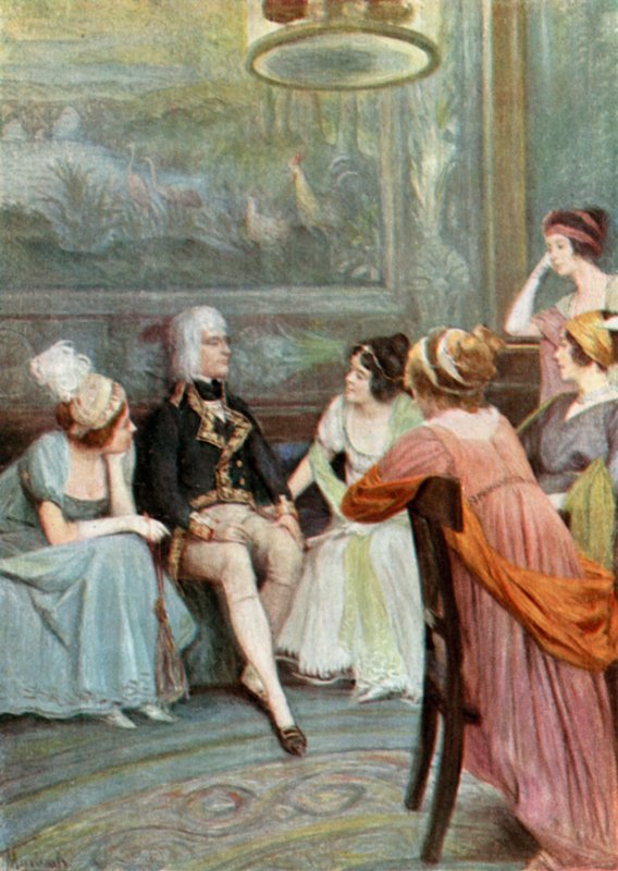 Napoleon in der Gesellschaft von Felicien baron de Myrbach Rheinfeld