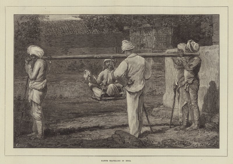 Einheimischer reist in Indien von Felix Regamey