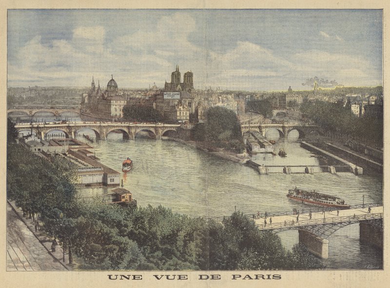 Ein Blick auf Paris von Fortune Louis Meaulle