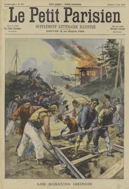 Die Boxer in China von Fortune Louis Meaulle