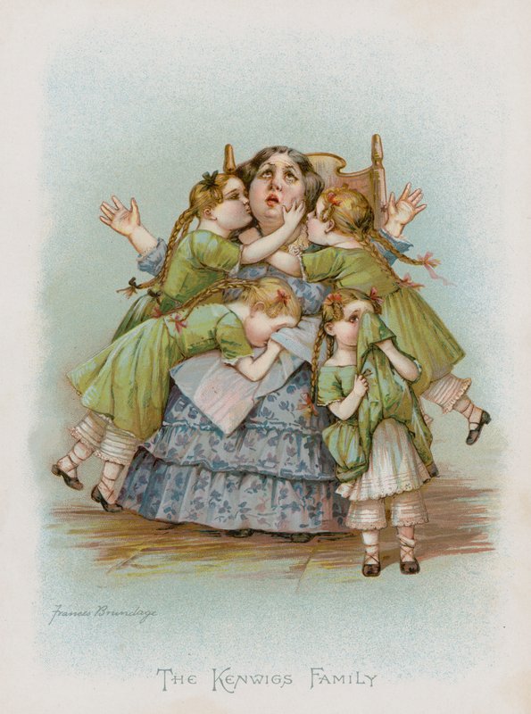 Die Familie Kenwigs (Chromolithografie) von Frances Brundage