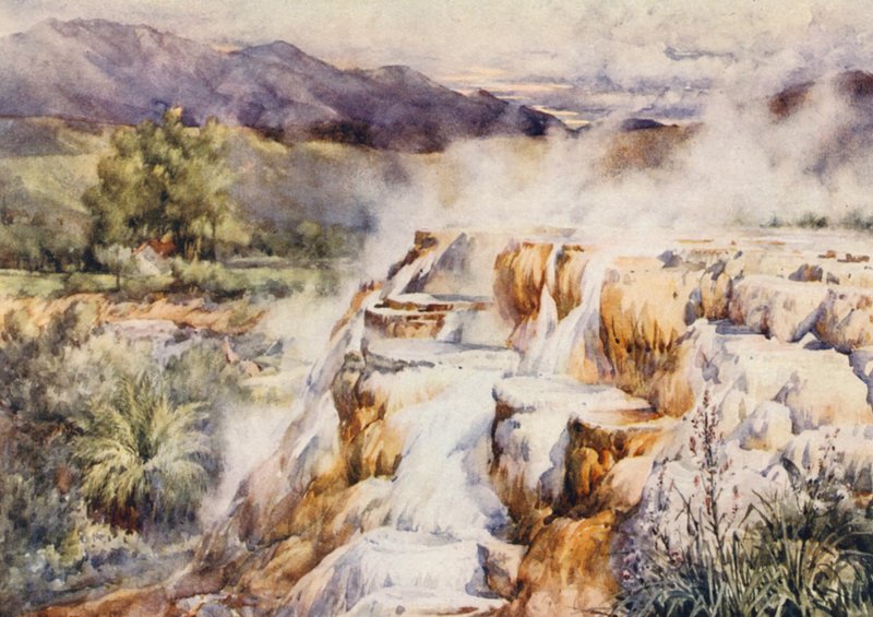Der stille Wasserfall, Hammam Meskoutine von Frances Nesbitt
