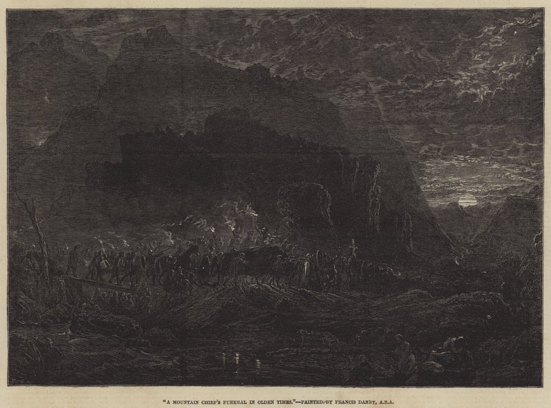 Begräbnis eines Bergführers in alten Zeiten von Francis Danby