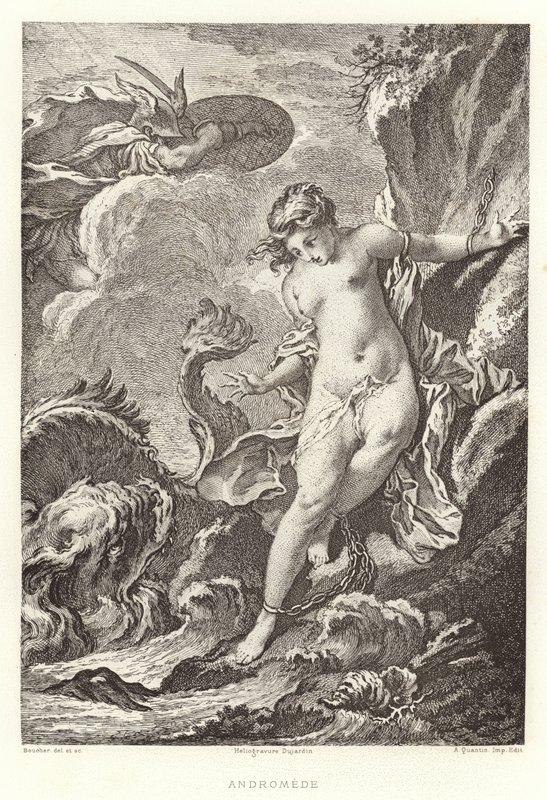 Andromeda (Gravur) von Francois (after) Boucher