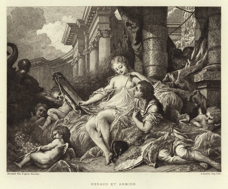 Renaud und Armide von Francois (after) Boucher