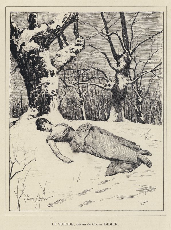 Selbstmord von Francois Auguste Didier Clovis