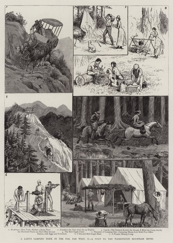 Eine Damen-Camping-Tour im fernen Westen, II, ein Besuch der Washington Mountain Mines von Frank Dadd