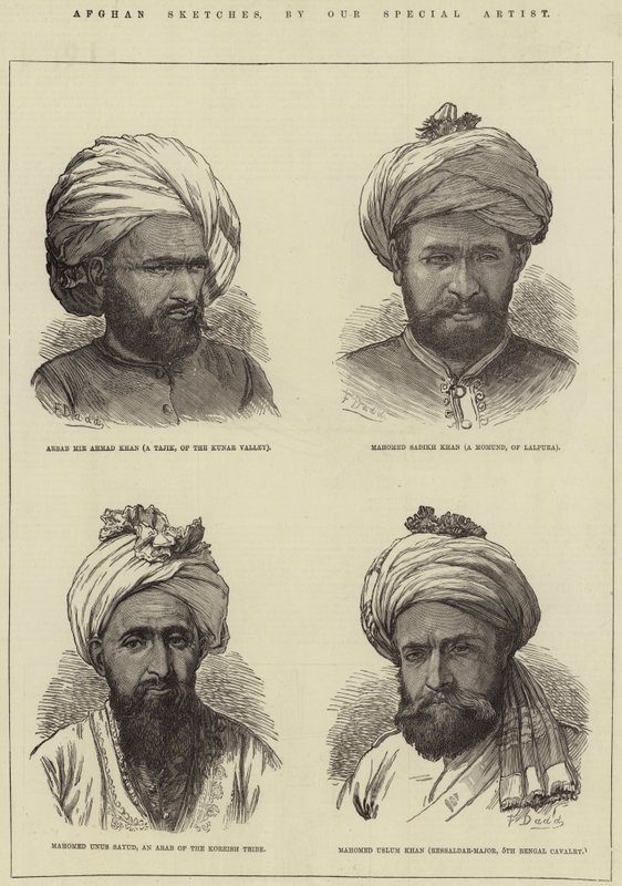 Afghanische Skizzen von Frank Dadd