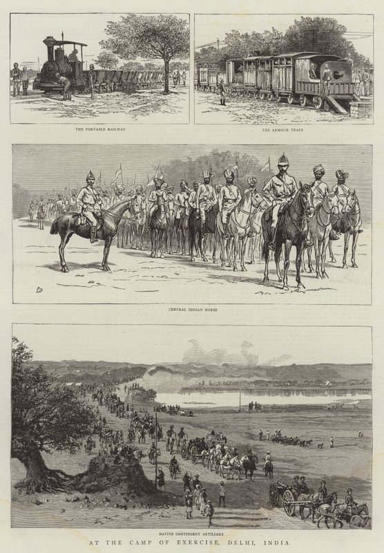 Im Übungslager, Delhi, Indien von Frank Dadd