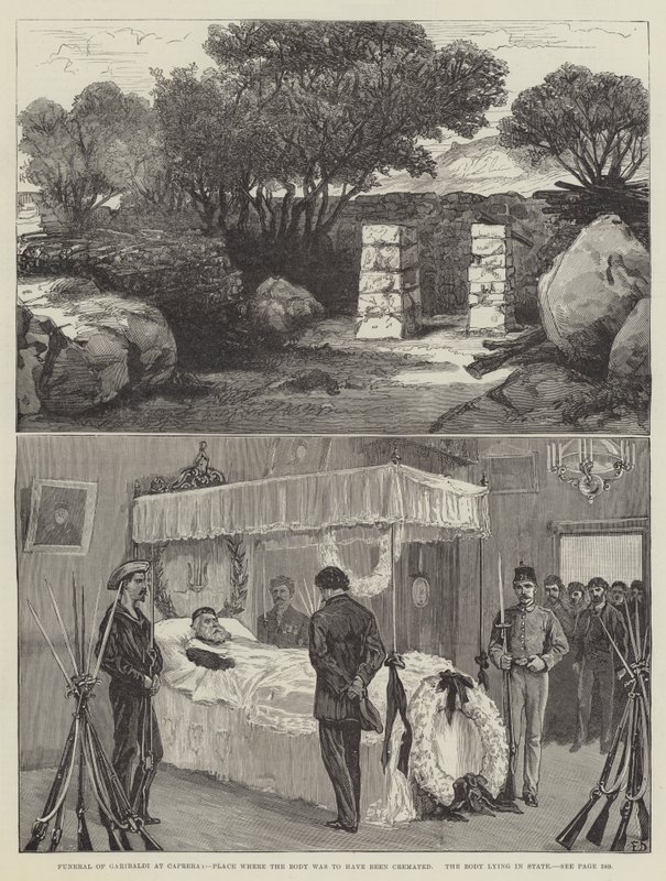 Beerdigung von Garibaldi in Caprera von Frank Dadd