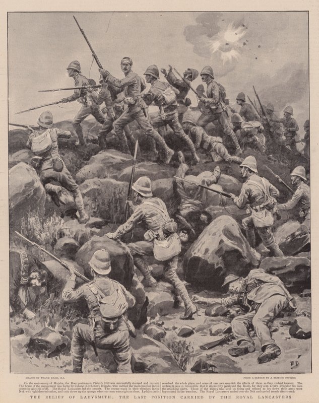 Die Entlastung von Ladysmith, die letzte Position, die von den Royal Lancasters eingenommen wurde von Frank Dadd