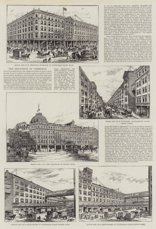 Werbung, Maple and Company von Frank Watkins