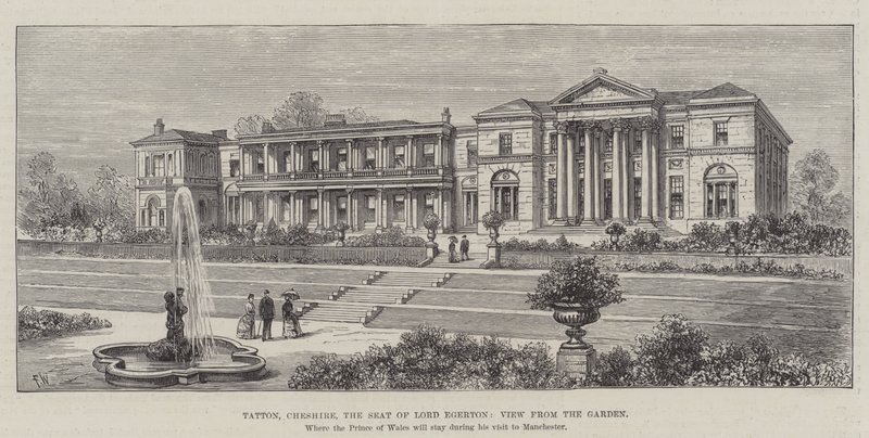 Tatton, Cheshire, der Sitz von Lord Egerton, Blick vom Garten von Frank Watkins
