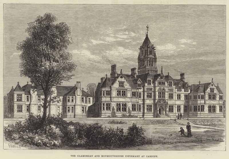 Das Glamorgan und Monmouthshire Krankenhaus in Cardiff von Frank Watkins