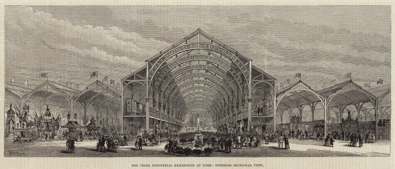 Die irische Industrieausstellung in Cork, Innenansicht von Frank Watkins