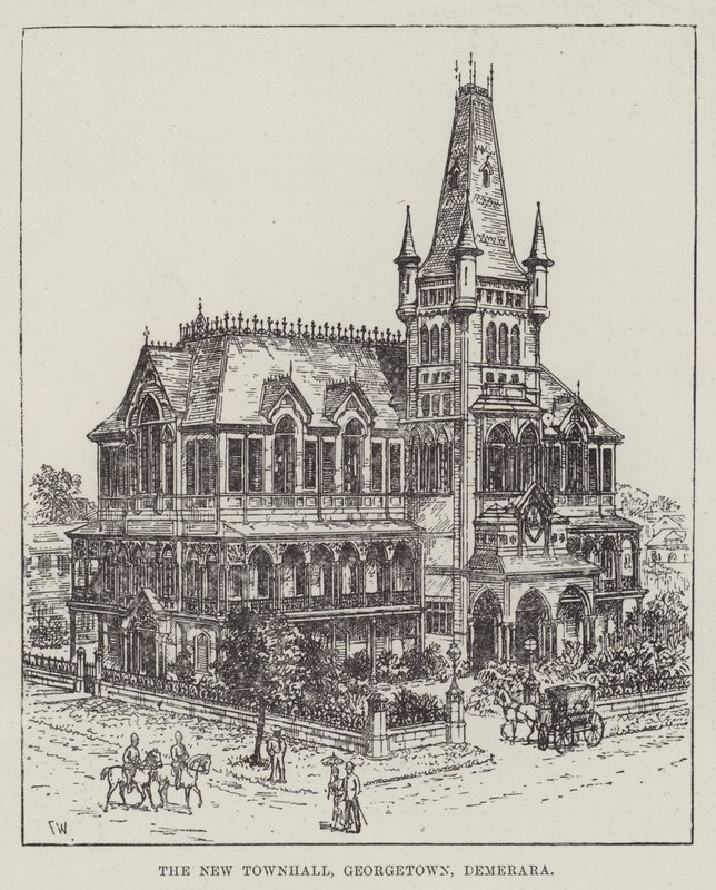 Das neue Rathaus, Georgetown, Demerara von Frank Watkins