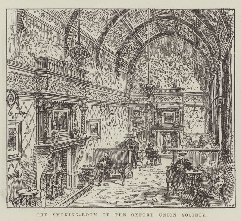 Das Rauchzimmer der Oxford Union Society von Frank Watkins
