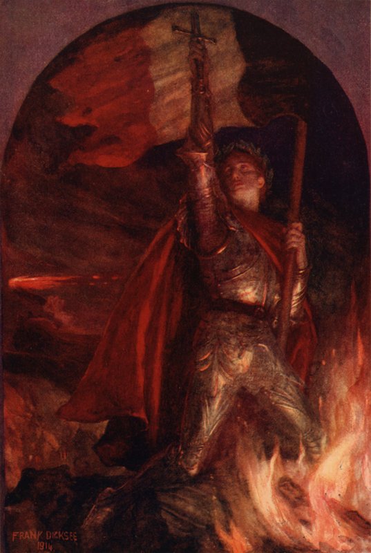 Resurgam (Farblithografie) von Frank (after) Dicksee